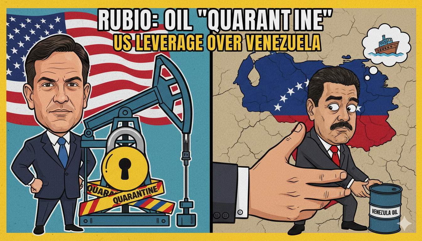 U.S. Navy ships patrolling Caribbean waters near Venezuela with oil tankers in the background under a clear sky.