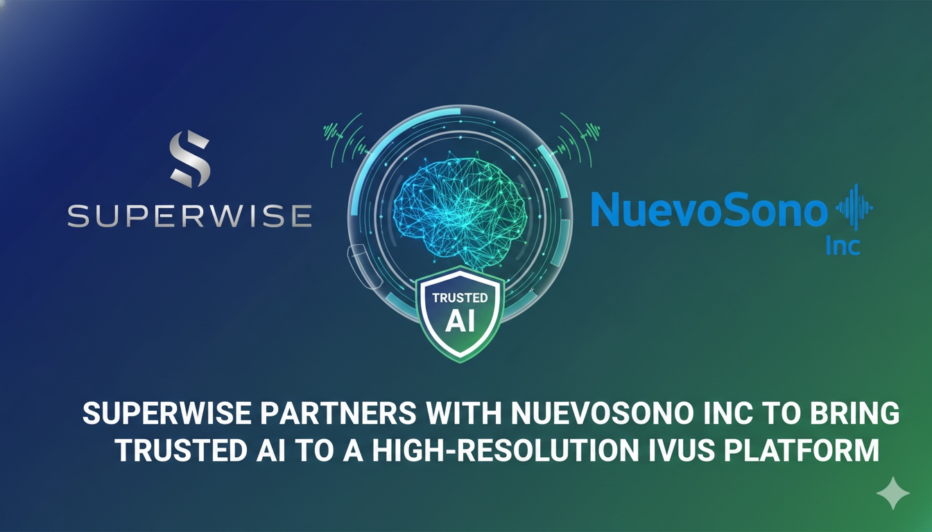 Partnership announcement between Superwise and NuevoSono for AI-enhanced IVUS platform