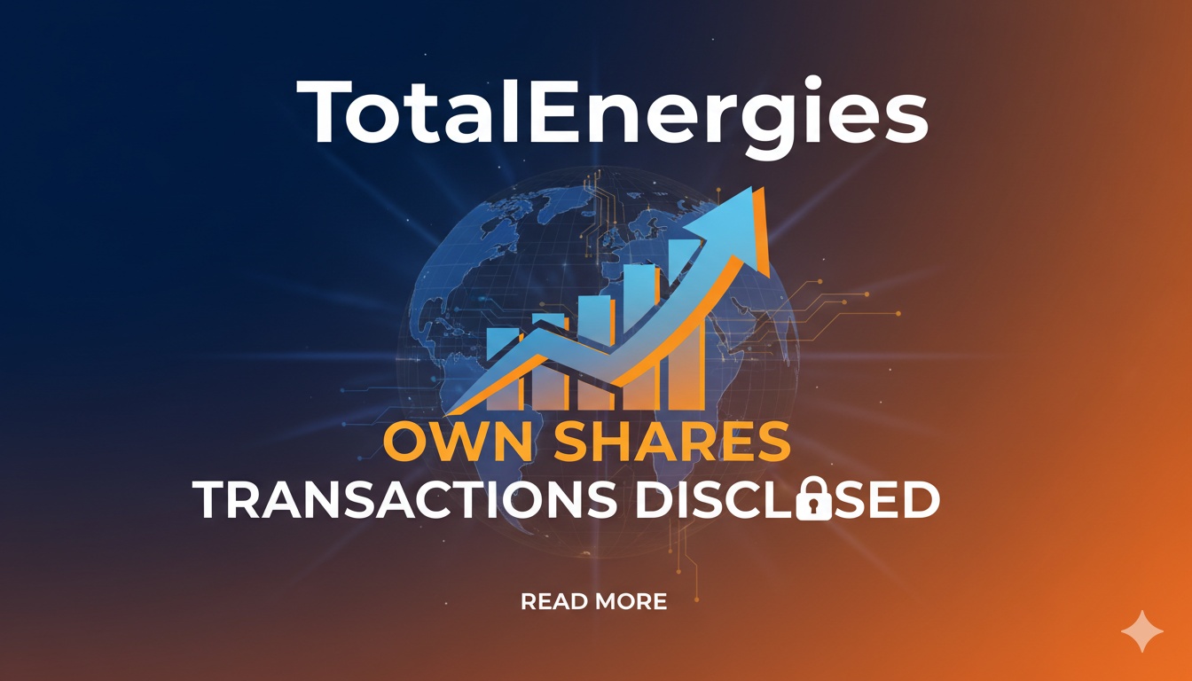 Graphical representation of share buyback data with TotalEnergies branding.
