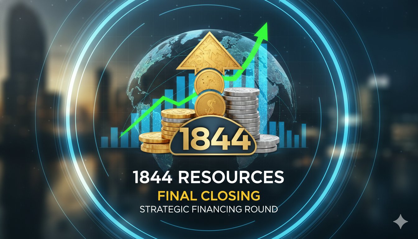 Aerial view of copper exploration site in Gaspé Peninsula