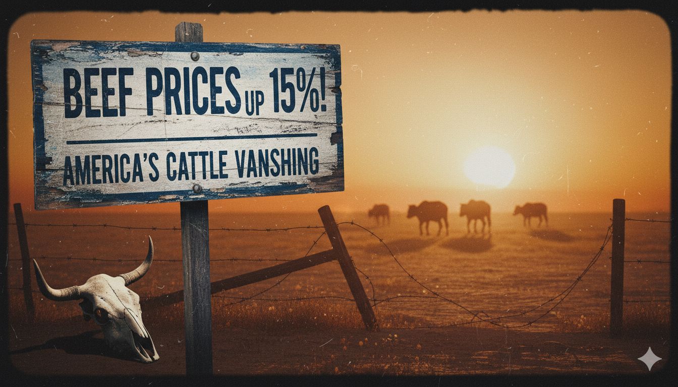 Shrinking U.S. cattle herd in a vast pasture leading to higher beef prices