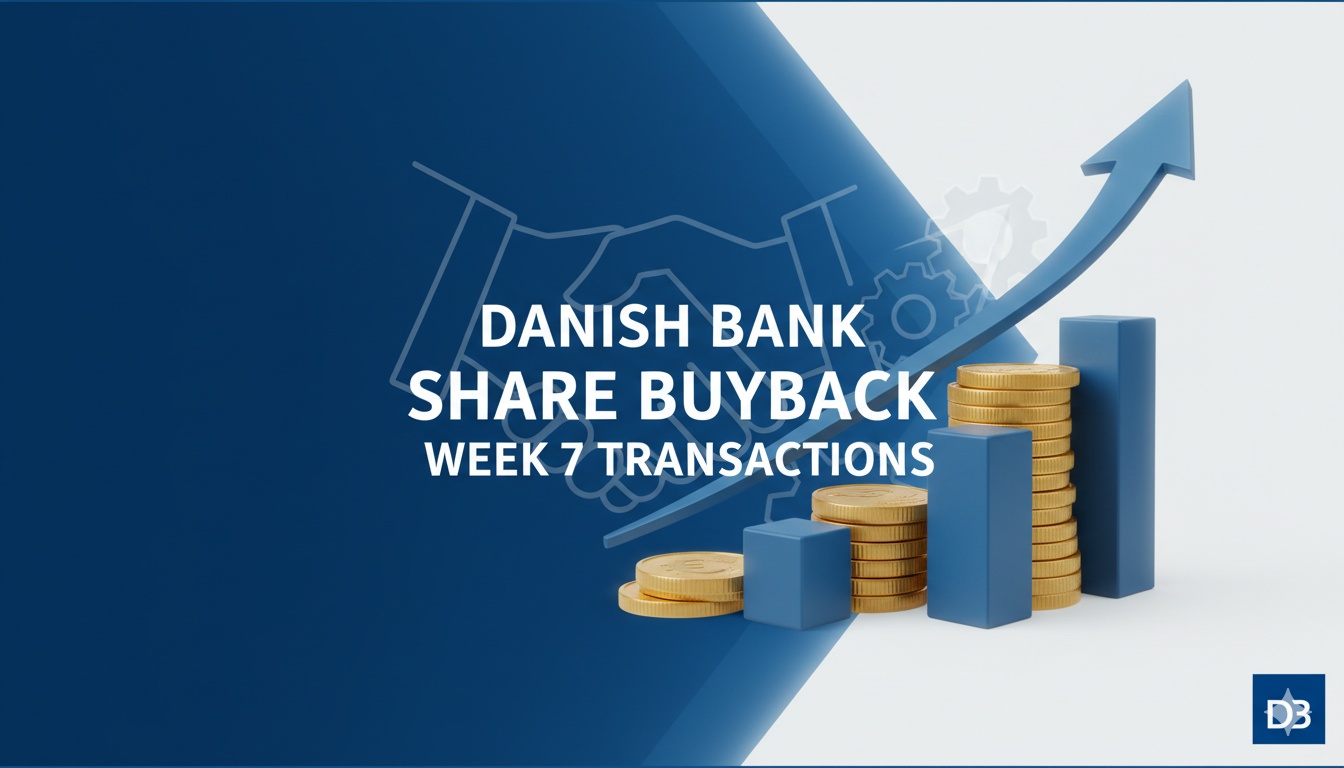 Danske Bank headquarters building in Copenhagen with Danish flag and modern architecture