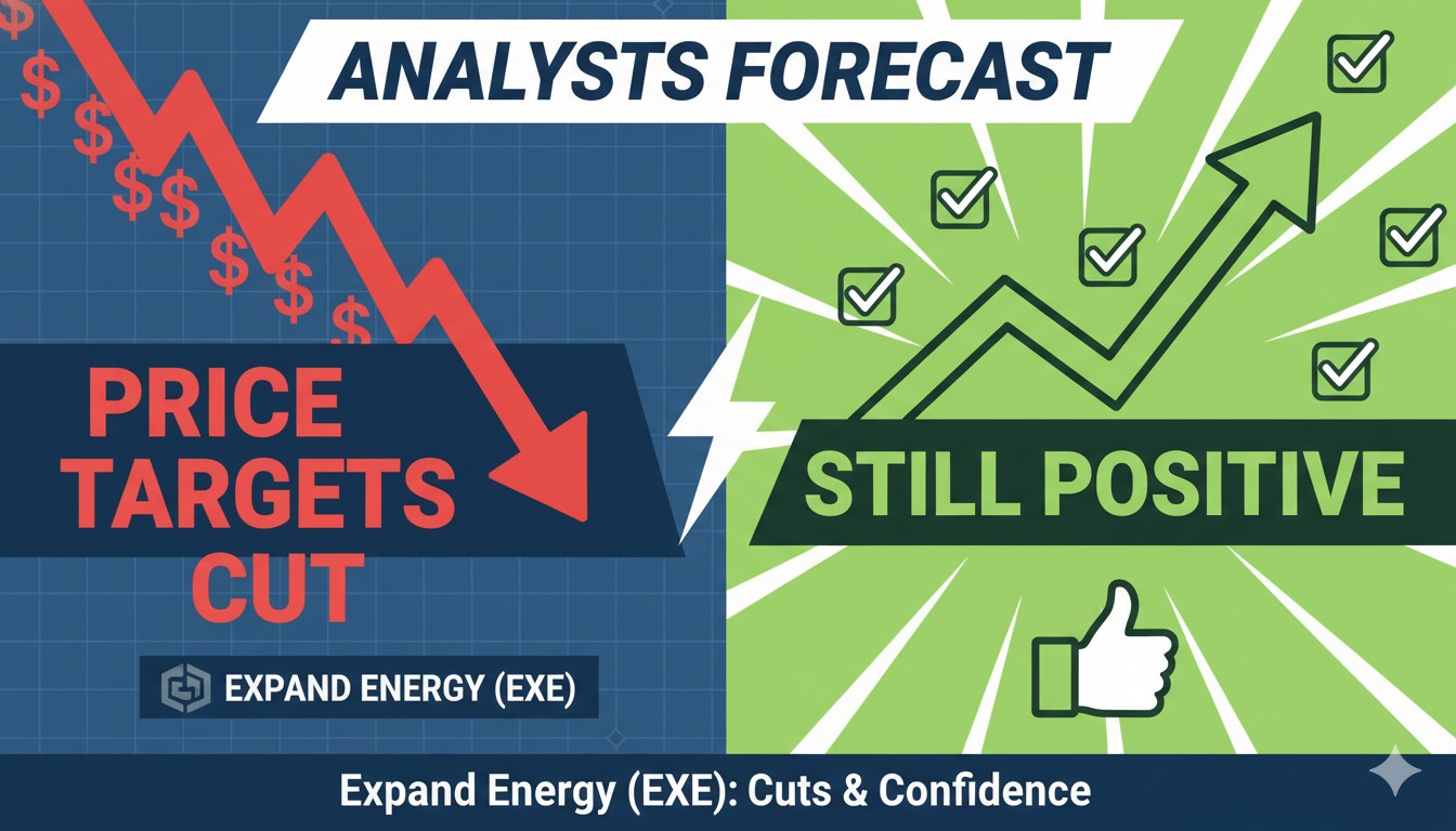 Graph showing Expand Energy stock price trends with overlaid analyst price targets