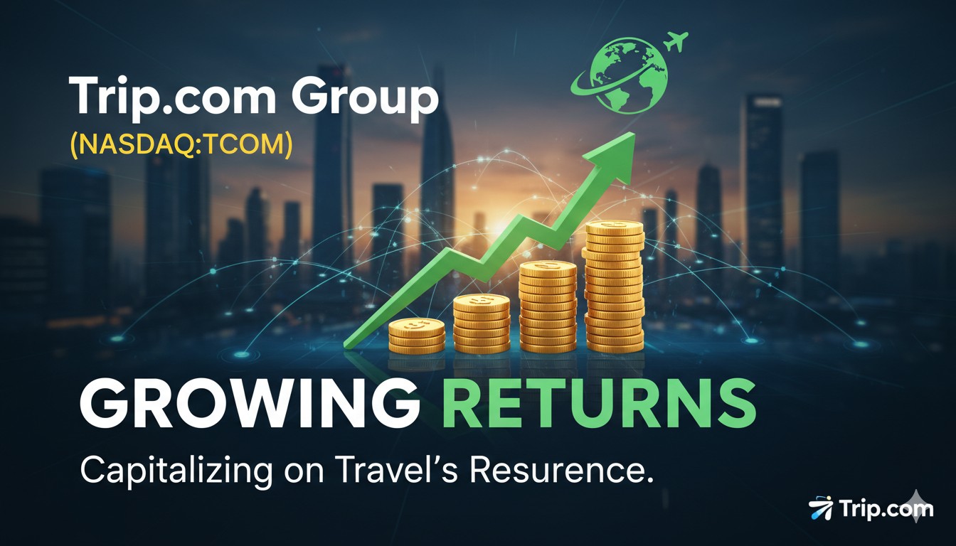 Chart illustrating Trip.com Group (TCOM) improving return on invested capital (ROIC) trends amid travel industry recovery