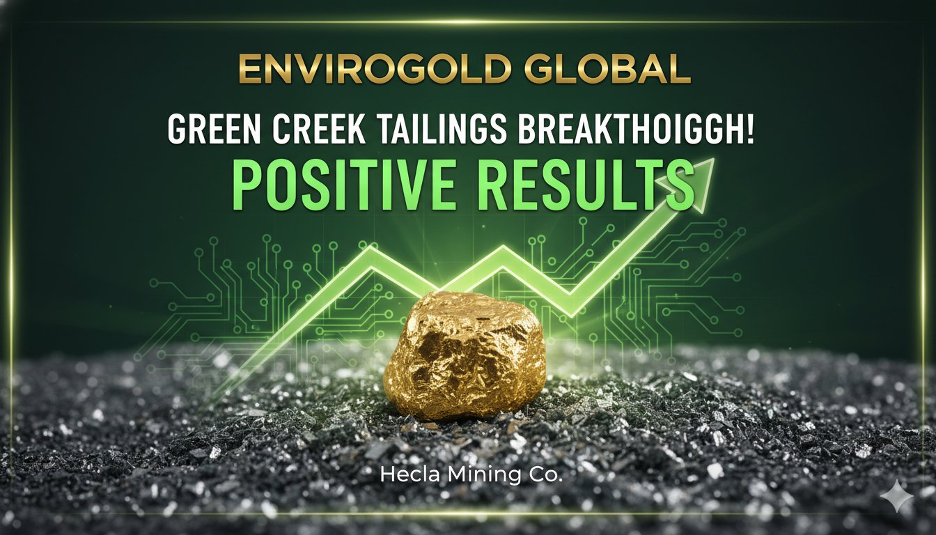 Aerial view of mining tailings storage facility at Greens Creek mine in Alaska with processing equipment in foreground